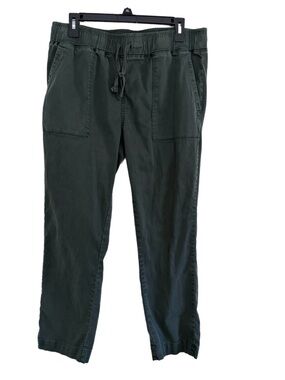 Buffalo David Bitton Women’s Dark Green Drawstring Casual Pants Size M